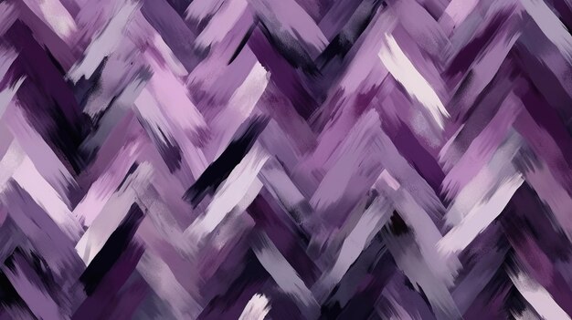 Chevron purple zig zag painted seamless pattern