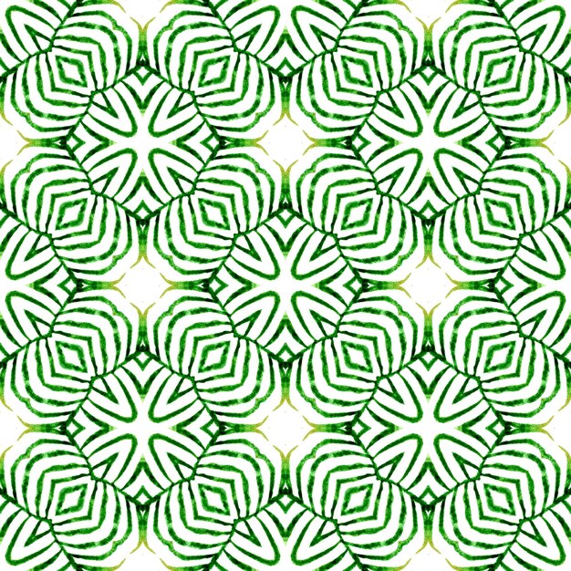 Chevron watercolor pattern Green Actual boho