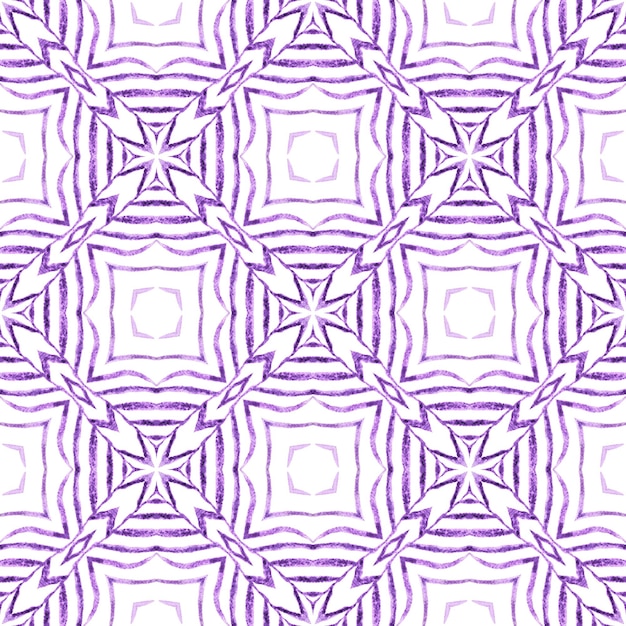 Chevron watercolor pattern Purple stylish boho