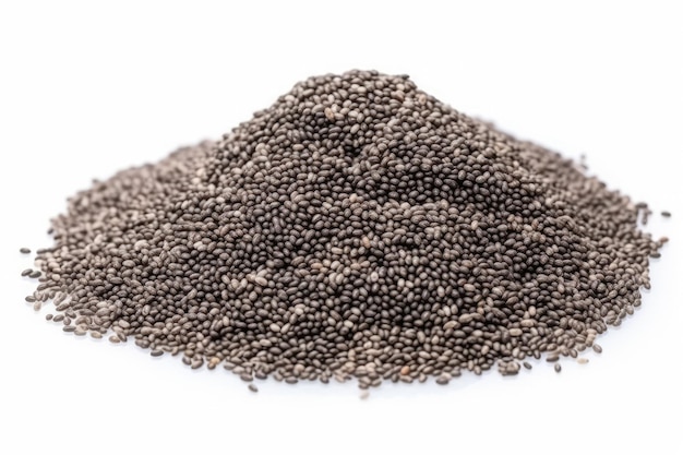 Chia seed isolated on white background Generative AI