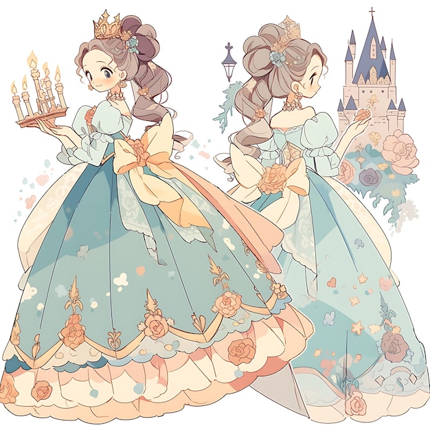 Chibi Anime Fashion Enchanting Character Designs and Vibrant Illustrations for Fashionable Weddings