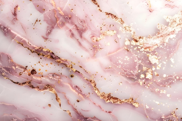 Chic Blush Pink and Rose Gold Marble Texture