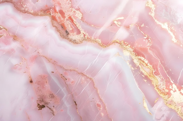 Chic Blush Pink and Rose Gold Marble Texture