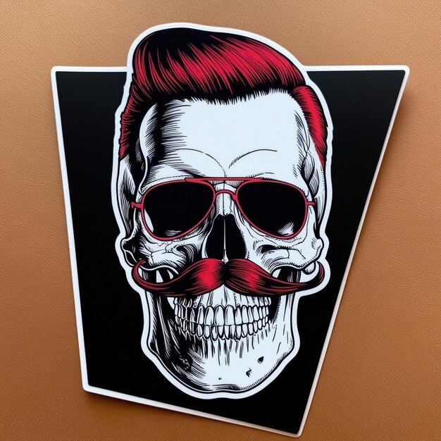 Photo chic skull a pop art masterpiece