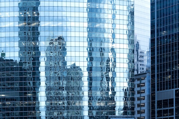 Chicago buildings and reflects in the windows urban style