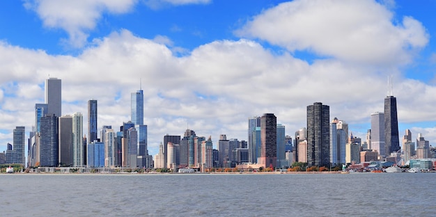 Chicago city urban skyline panorama