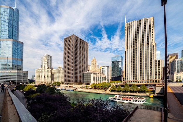 Chicago River in Chicago, Illinois