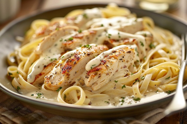 Photo chicken alfredo