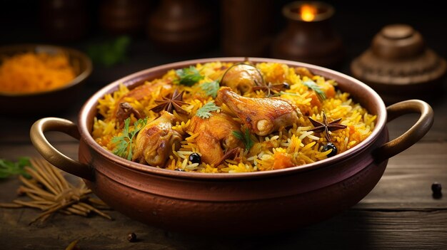 Chicken Biryani in Earthen Pot Graphic