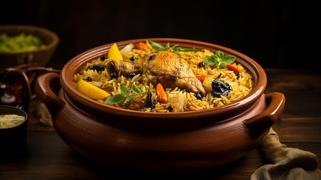 Chicken Biryani in Earthen Pot Graphic