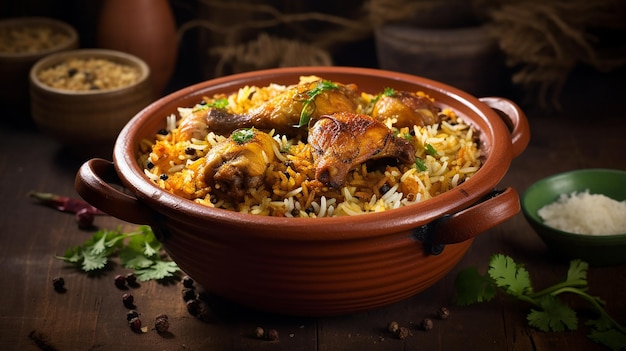 Chicken Biryani in Earthen Pot Graphic