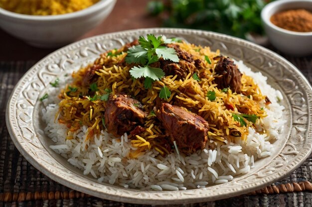 Chicken Biryani Indian Asian rice meal flavorful Indian biryani