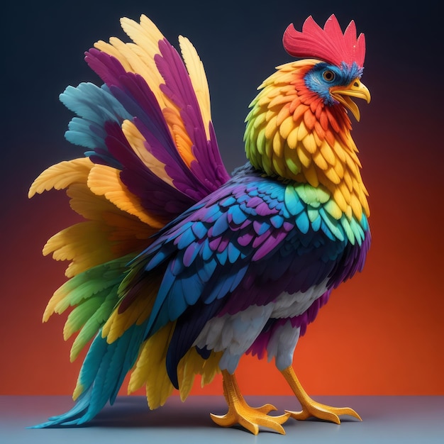 chicken colorful