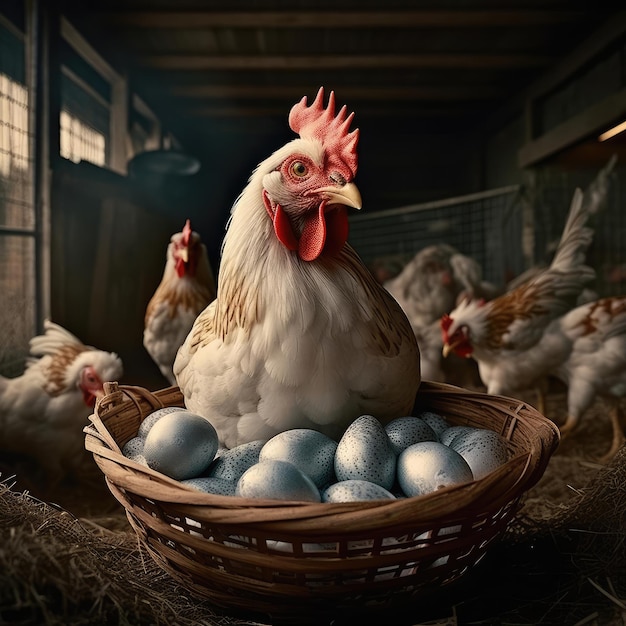 Chicken and egg basket