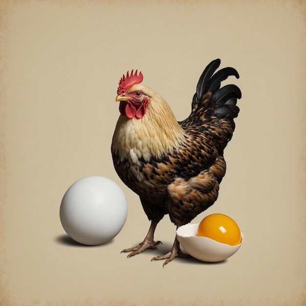 Photo chicken and egg design