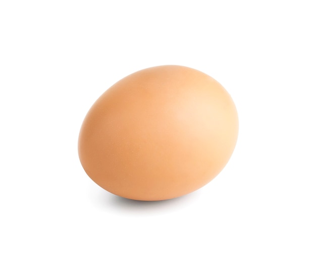 Chicken egg isolated on white