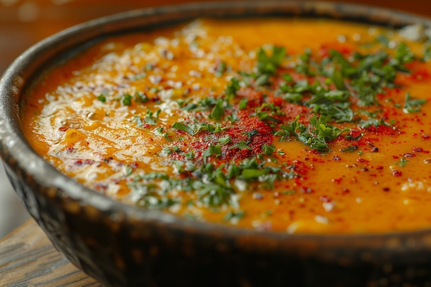 Photo chicken korma curry closeup view