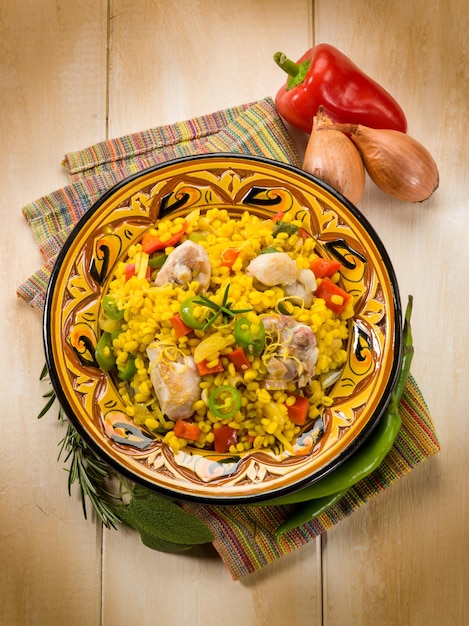 Chicken paella