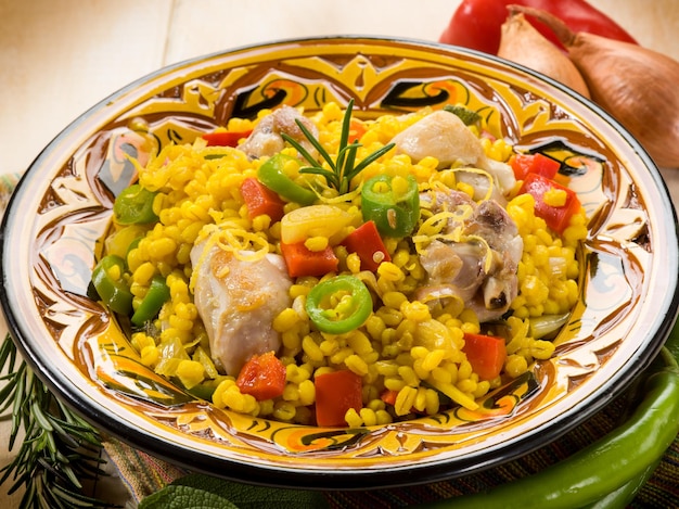 Chicken paella