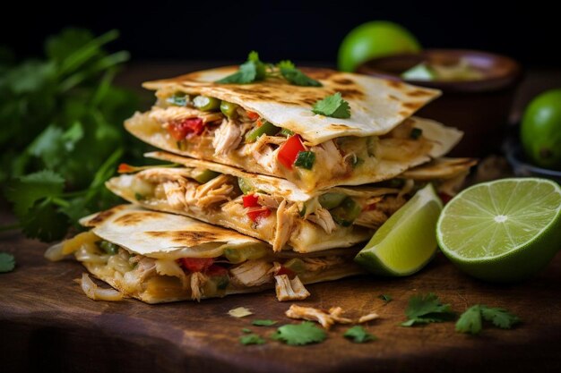 Chicken Quesadilla CraveWorthy TexMex mexican Cheesy Chicken Quesadilla image