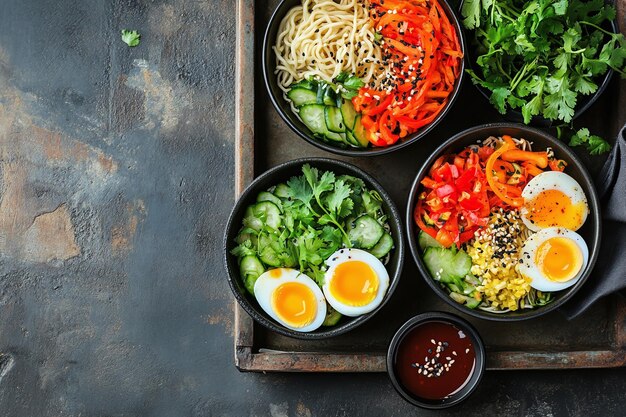 Chicken Stir Fry Noodle Bowl with Bell Peppers Mushrooms and Sesame Seeds A Delicious and Health