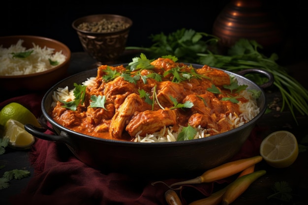 Chicken Tikka Masala Indian food Photography