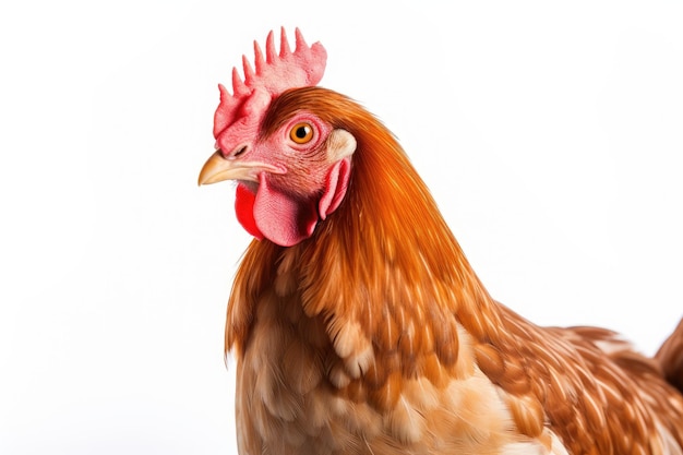 chicken on white background