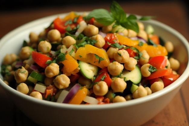 Chickpea Salad for a Healthy Meal Generative AI