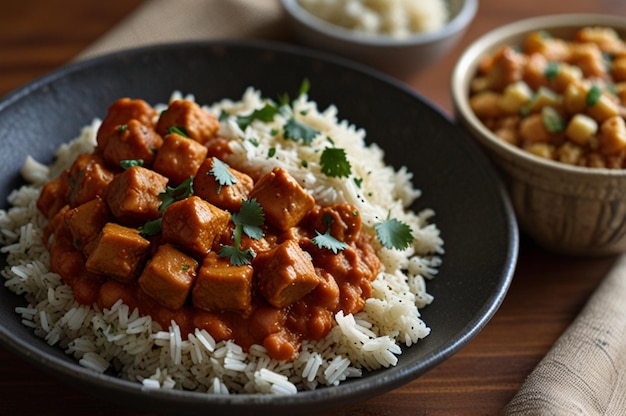 Chickpea Tikka Masala with Brown Rice