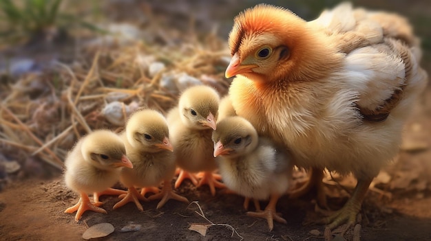 chicks HD 8K wallpaper Stock Photographic Image