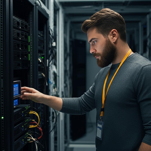 Chief Technology Officer inside a Data Center