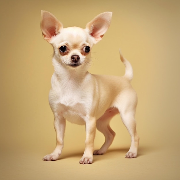 Chihuahua in full length photography studio photo AI generated