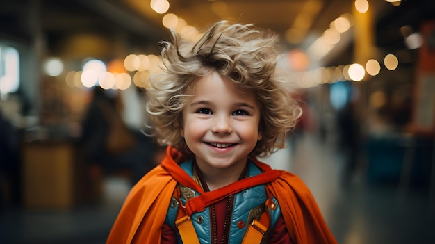 child dressed up on halloween