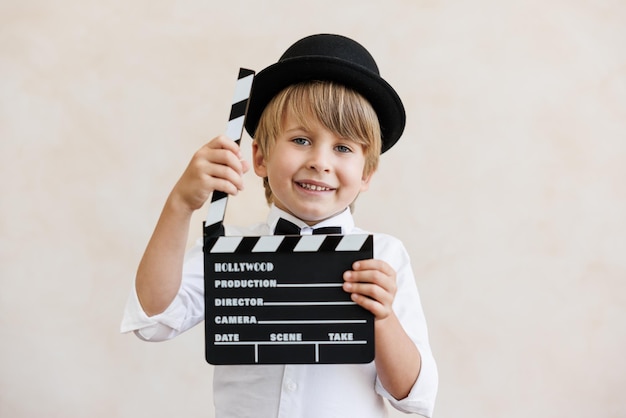 Child pretend to be a director