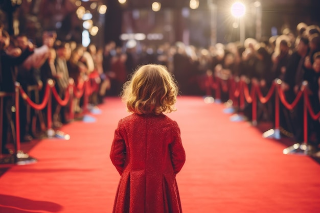 Child red carpet Generate AI