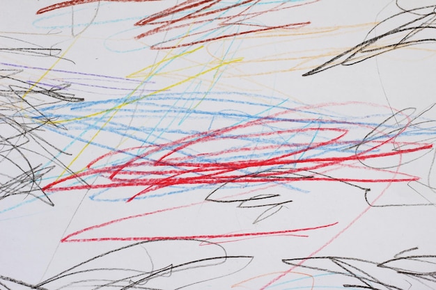 child's drawing of various colors