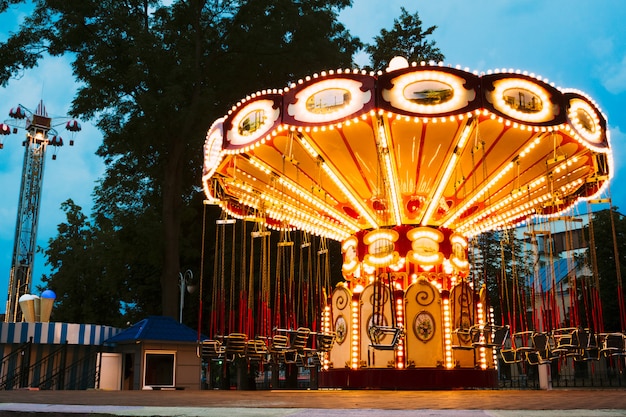 Children attraction with trees and sky