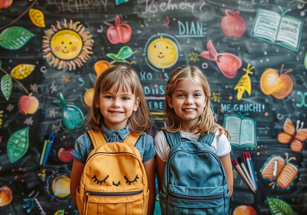 Children Back to School celebrating the new school yea