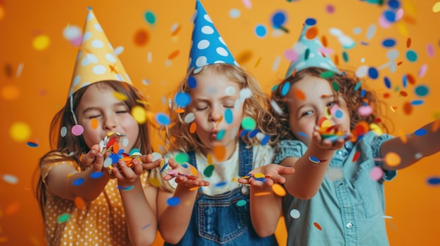 Photo the children at birthday party