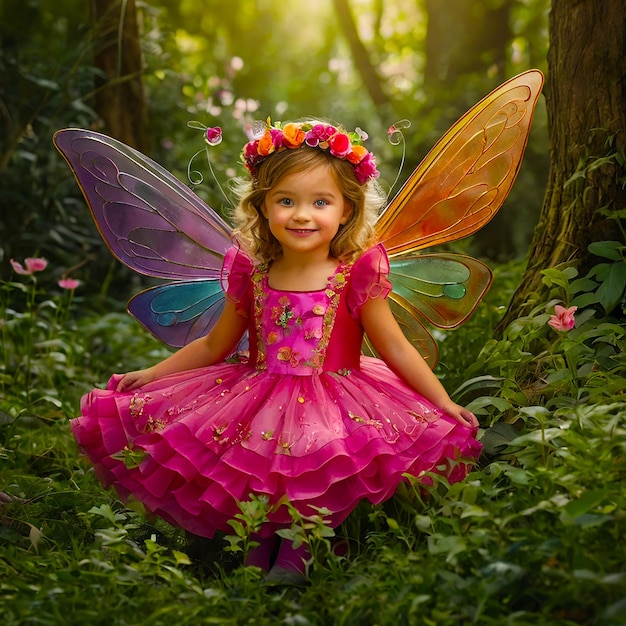 Photo children book illustration fairy generated by ai