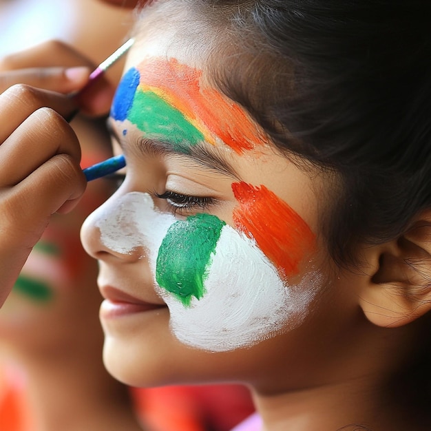 Children Celebrating Indias Independence Day