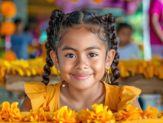 Children Creating Papel Picado Decorations Learning Cultural Crafts in a Fun and Engaging