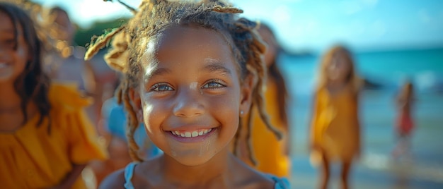 Children of diverse backgrounds play in unity on a vibrant playground fostering harmony and cultural exchange