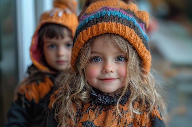 Children dressed for Halloween