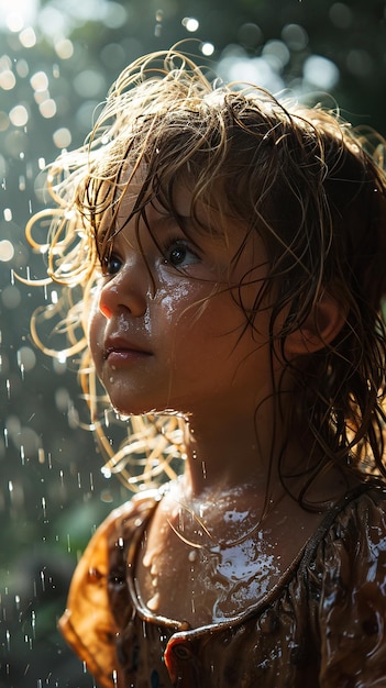 children face water child kid face splashing water