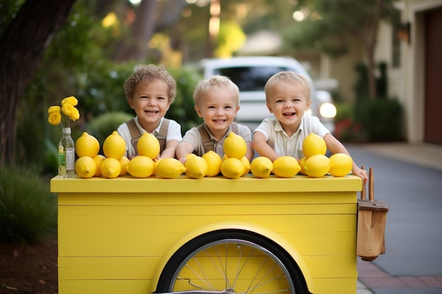 Children having lemonade stand