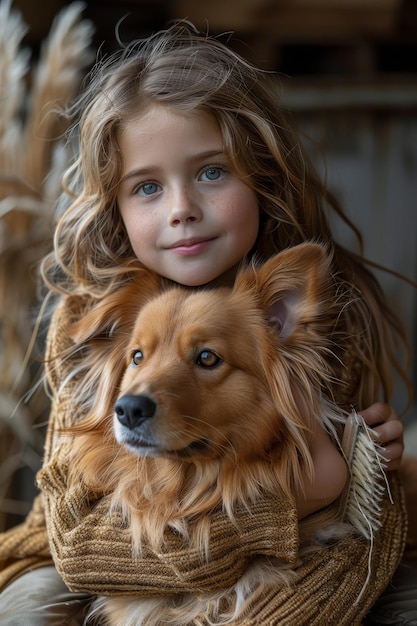 Children learning to groom their dog promotes pet hygiene and fosters a fun family activity