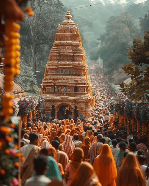 Children Participating In Rath Yatra Wallpaper