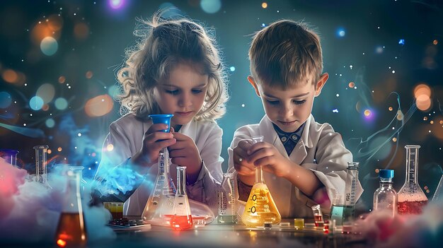 children playing with a toy set up with a blue bottle and the word quot do not know quot on the bott