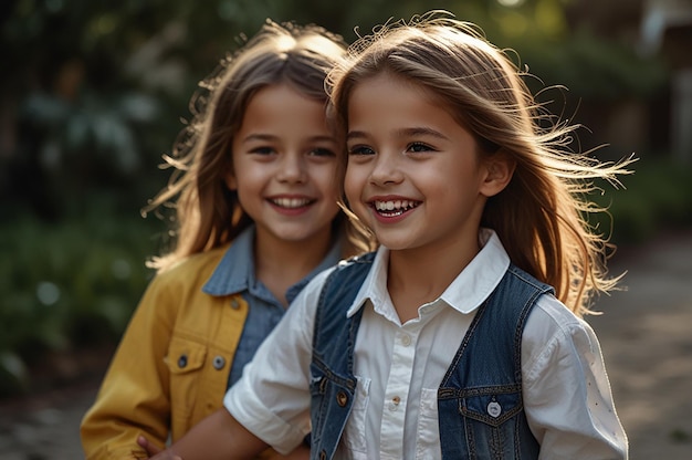 Photo children playing